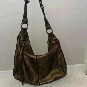 Kenneth Cole Reaction Bronze Leather
Purse Handbag‎ Chain Design Strap